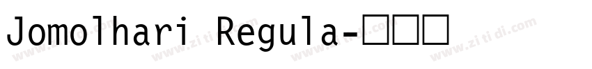 Jomolhari Regula字体转换